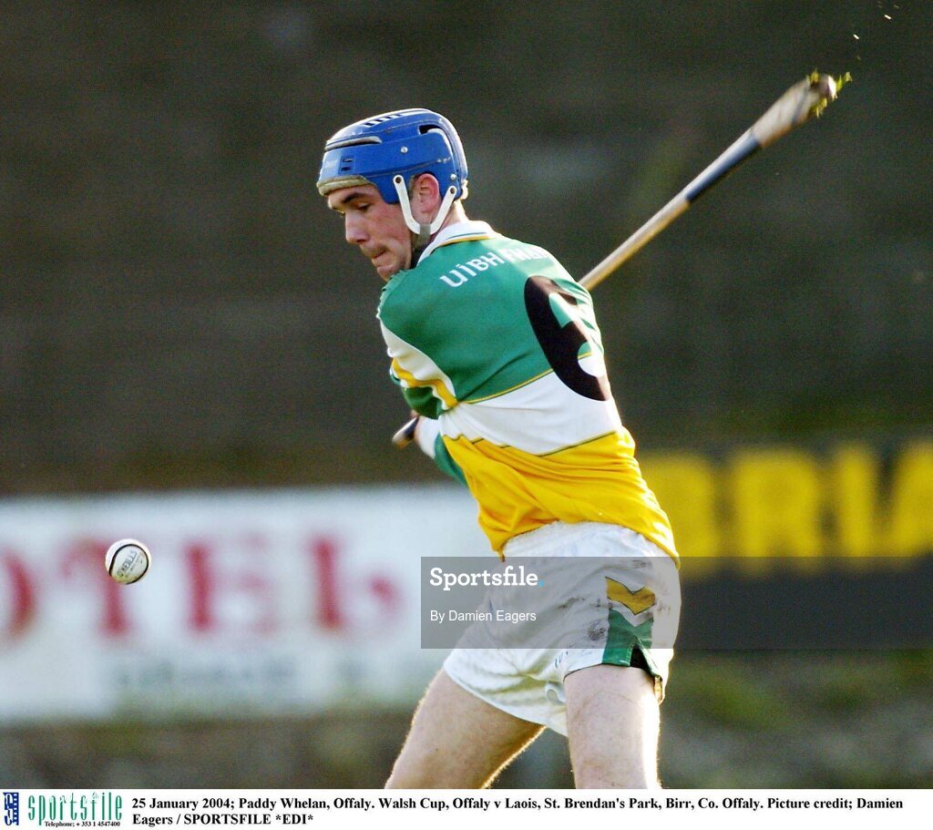 25 January 2004; Paddy Whelan, Offaly. Walsh Cup, Offaly v Laois, St. Brendan's Park, Birr, Co. Offaly. Picture credit; Damien Eagers / SPORTSFILE *EDI*