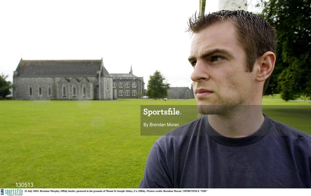 23 July 2003; Brendan Murphy, Offaly hurler, pictured in the grounds of Mount St Joseph Abbey, Co. Offaly. Picture credit; Brendan Moran / SPORTSFILE *EDI*
