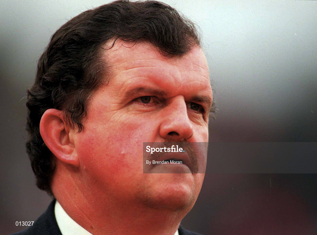 21 May 1997; Bernard O'Byrne, Chief Executive FAI, during the FIFA World Cup 1998 Group 8 Qualifying match between Republic of Ireland and Liechtenstein at Lansdowne Road in Dublin. Photo by Brendan Moran/Sportsfile