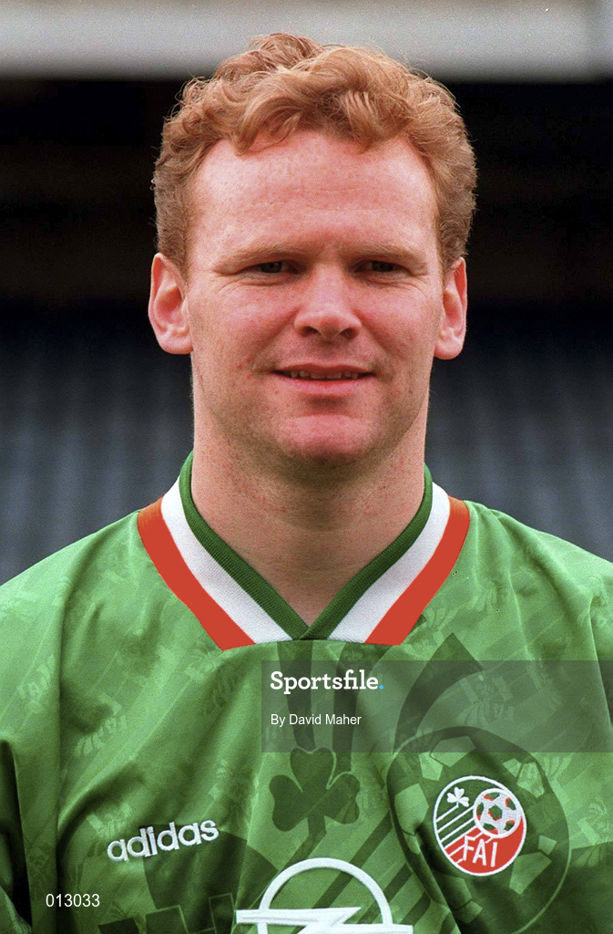 23 March 1994; Brian Carey of Republic of Ireland ahead of an International Friendly match between Republic of Ireland and Russia at Lansdowne Road in Dublin. Photo by David Maher/Sportsfile
