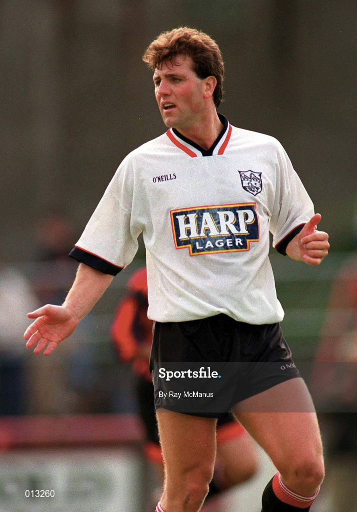 28 August 1994; Joe Hanrahan of Dundalk during the Bord Gáis National League Premier Division match between Bohemians and Dundalk at Dalymount Park in Dublin. Photo by Ray McManus/Sportsfile