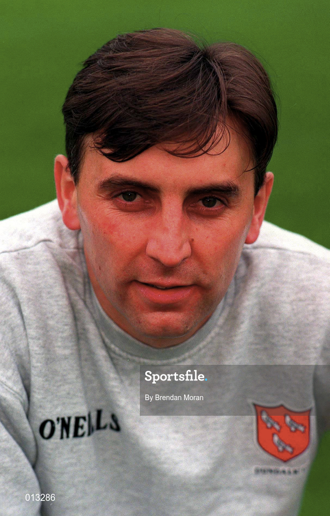 27 October 1996; Dundalk manager John Hewitt prior to the Bord Gáis National League Premier Division match between Dundalk and UCD at Oriel Park in Dundalk, Louth. Photo by Brendan Moran/Sportsfile