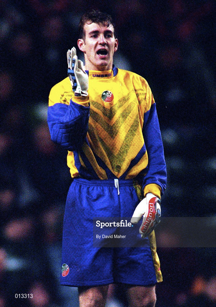 13 December 1994; Keith Branagan of Republic of Ireland during the B International match between England and Republic of Ireland at Anfield in Liverpool, England. Photo by David Maher/Sportsfile
