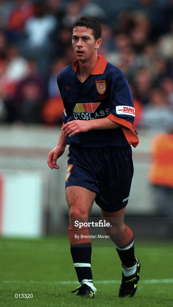 31 July 1998; Keith Doyle of St Patrick's Athletic during the Carlsberg Trophy match between St Patrick's Athletic and Liverpool at Lansdowne Road in Dublin. Photo by Brendan Moran/Sportsfile