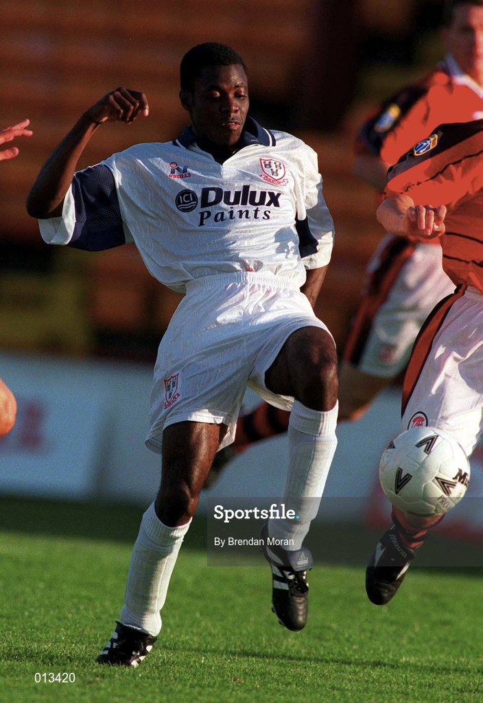 16 July 1996; Mark Rutherford of Shelbourne during the pre-season friendly match between Shelbourne and Aberdeen at Tolka Park in Dublin. Photo by Brendan Moran/Sportsfile