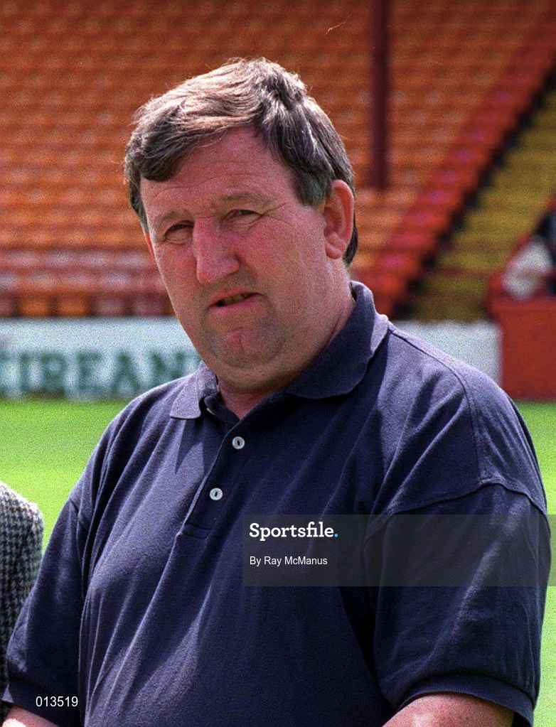 15 July 1998; Ollie Byrne, Director and Secretary of Shelbourne, during the postponedment of the UEFA Cup First Qualifying Round 1st Leg match between Shelbourne and Rangers at Tolka Park in Dublin. Photo by Ray McManus/Sportsfile
