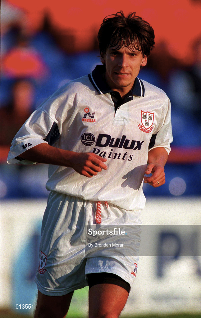 16 July 1996; Pascal Vaudequin of Shelbourne during the pre-season friendly match between Shelbourne and Aberdeen at Tolka Park in Dublin. Photo by Brendan Moran/Sportsfile