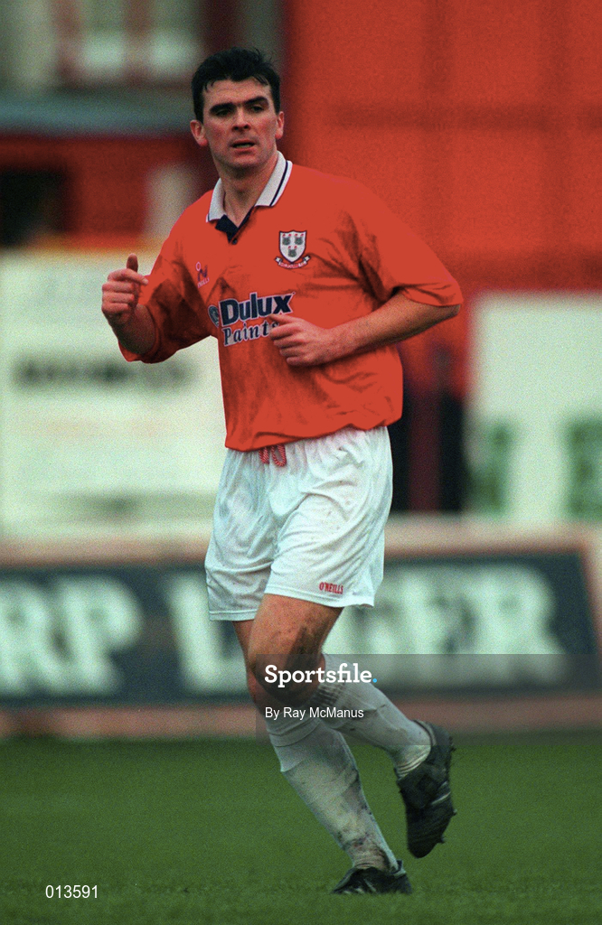 8 December 1996; Pat Scully of Shelbourne during the Bord Gáis National League Premier Division match between Shelbourne and Sligo Rovers at Tolka Park in Dublin. Photo by Ray McManus/Sportsfile