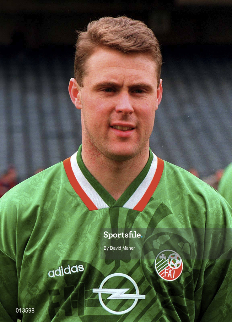 23 March 1994; Paul Byrne of Republic of Ireland ahead of an International Friendly match between Republic of Ireland and Russia at Lansdowne Road in Dublin. Photo by David Maher/Sportsfile