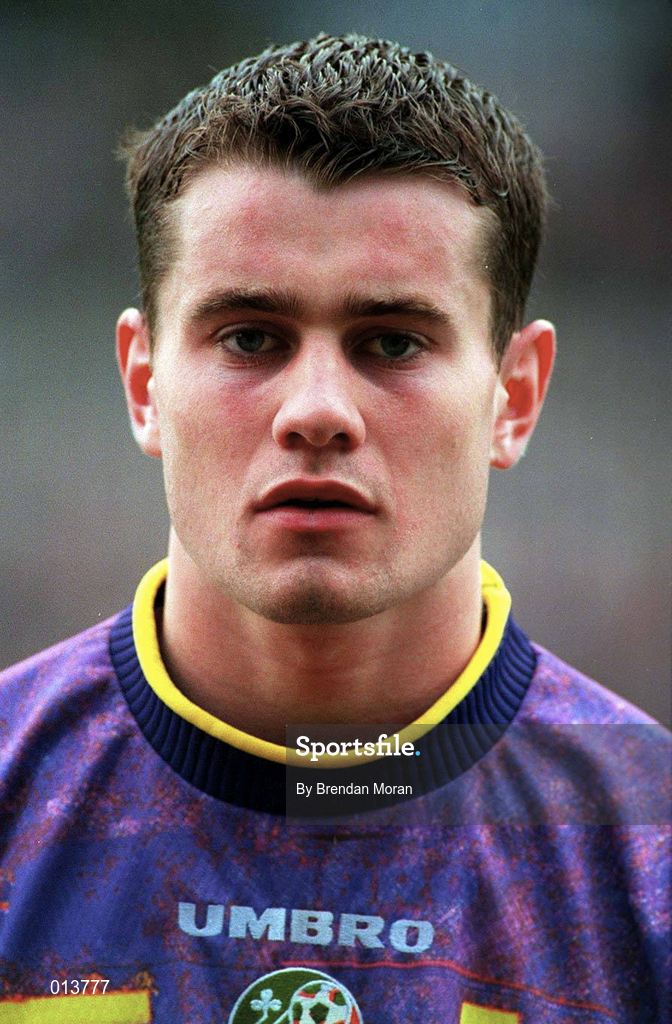 29 May 1996; Shay Given of Republic of Ireland prior to the International Friendly match between Republic of Ireland and Portugal at Lansdowne Road in Dublin. Photo by Brendan Moran/Sportsfile