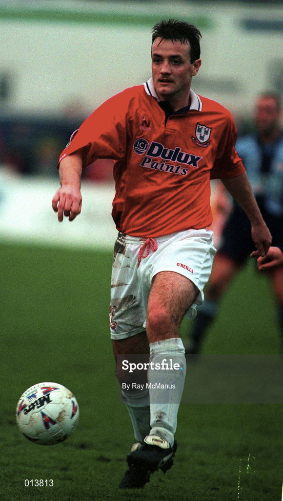 8 December 1996; Stephen Geoghegan of Shelbourne during the Bord Gáis National League Premier Division match between Shelbourne and Sligo Rovers at Tolka Park in Dublin. Photo by Ray McManus/Sportsfile