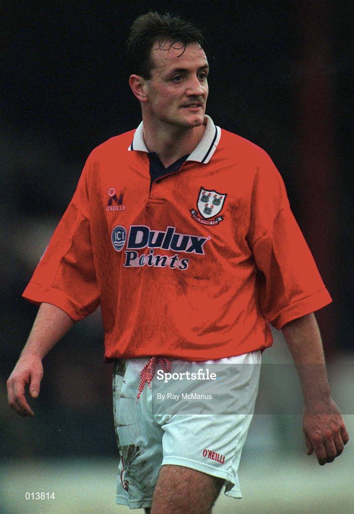 8 December 1996; Stephen Geoghegan of Shelbourne during the Bord Gáis National League Premier Division match between Shelbourne and Sligo Rovers at Tolka Park in Dublin. Photo by Ray McManus/Sportsfile