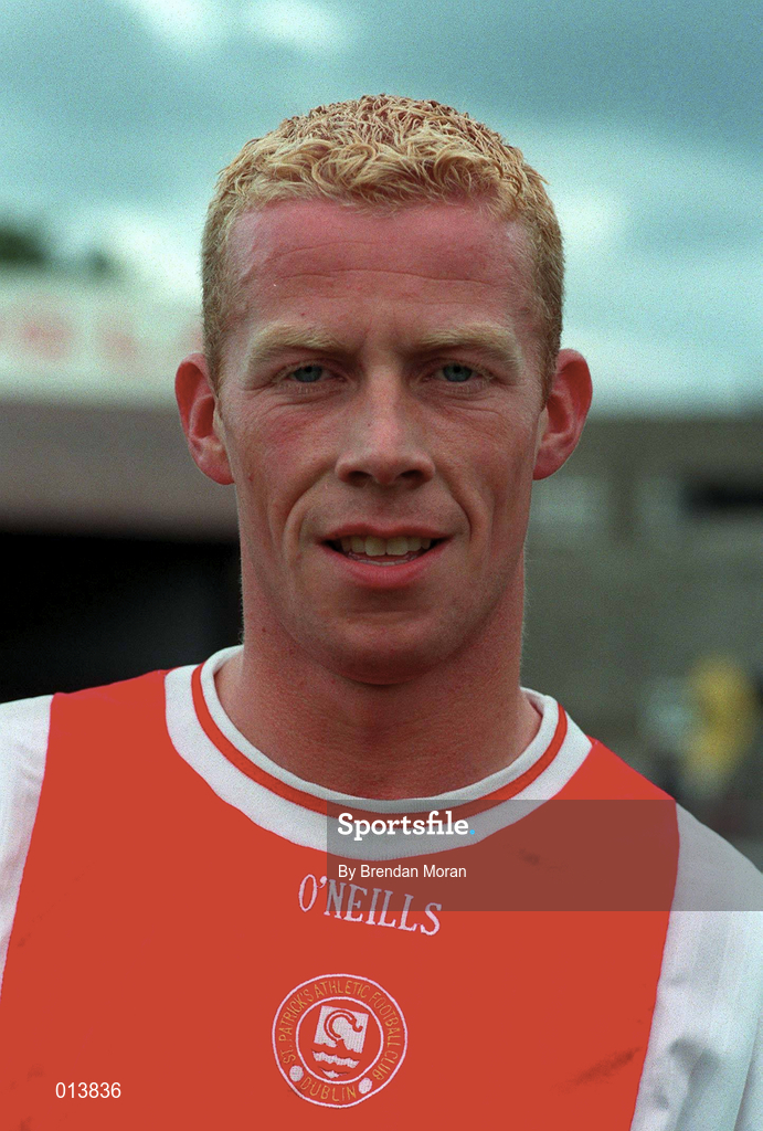 18 July 1998; Stephen McGuinness of St Patrick's Athletic during the Club Friendly match between St Patrick's Athletic and Norwich City at Richmond Park in Dublin. Photo by Brendan Moran/Sportsfile