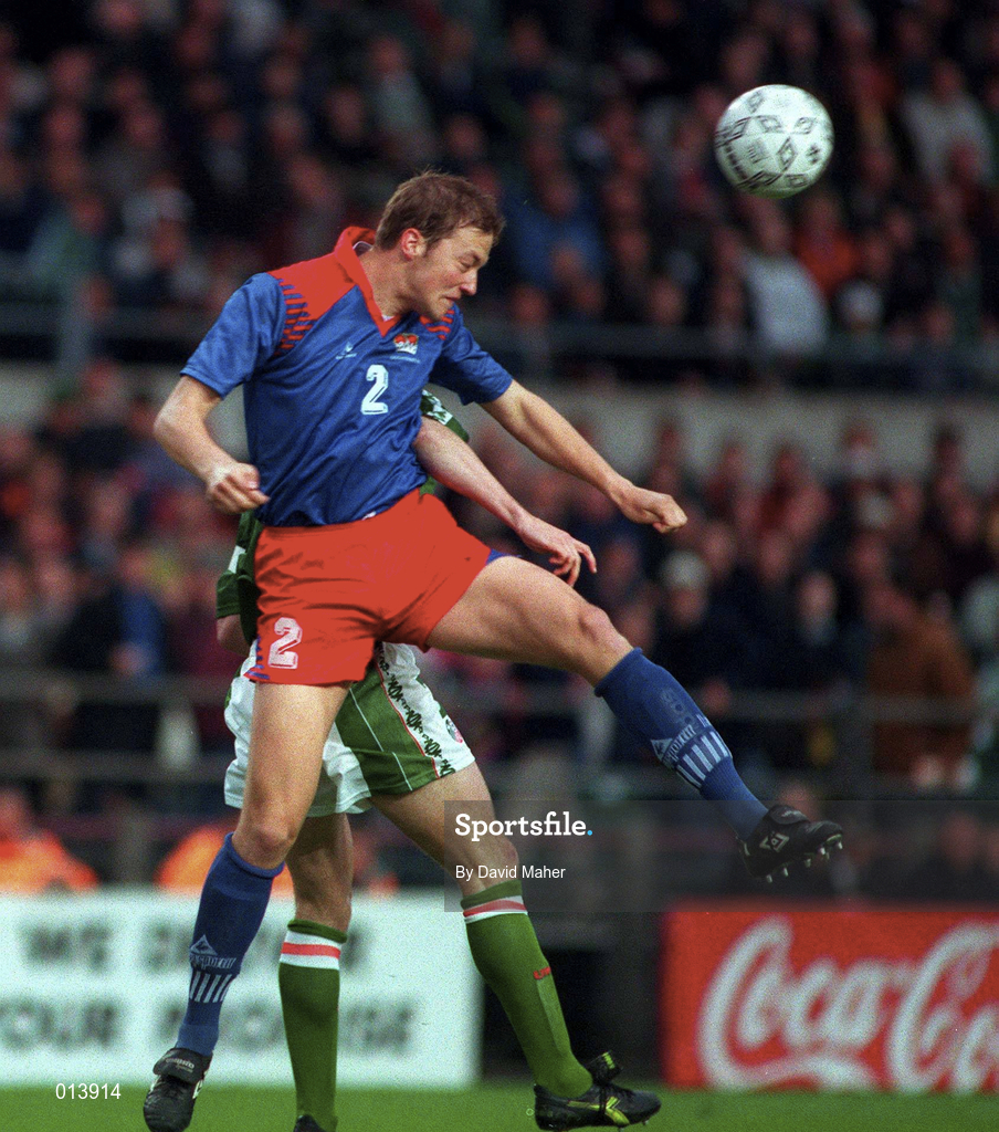 21 May 1997; Thomas Hanselmann of Liechtehstein during the FIFA World Cup 1998 Group 8 Qualifying match between Republic of Ireland and Liechtenstein at Lansdowne Road in Dublin. Photo by David Maher/Sportsfile