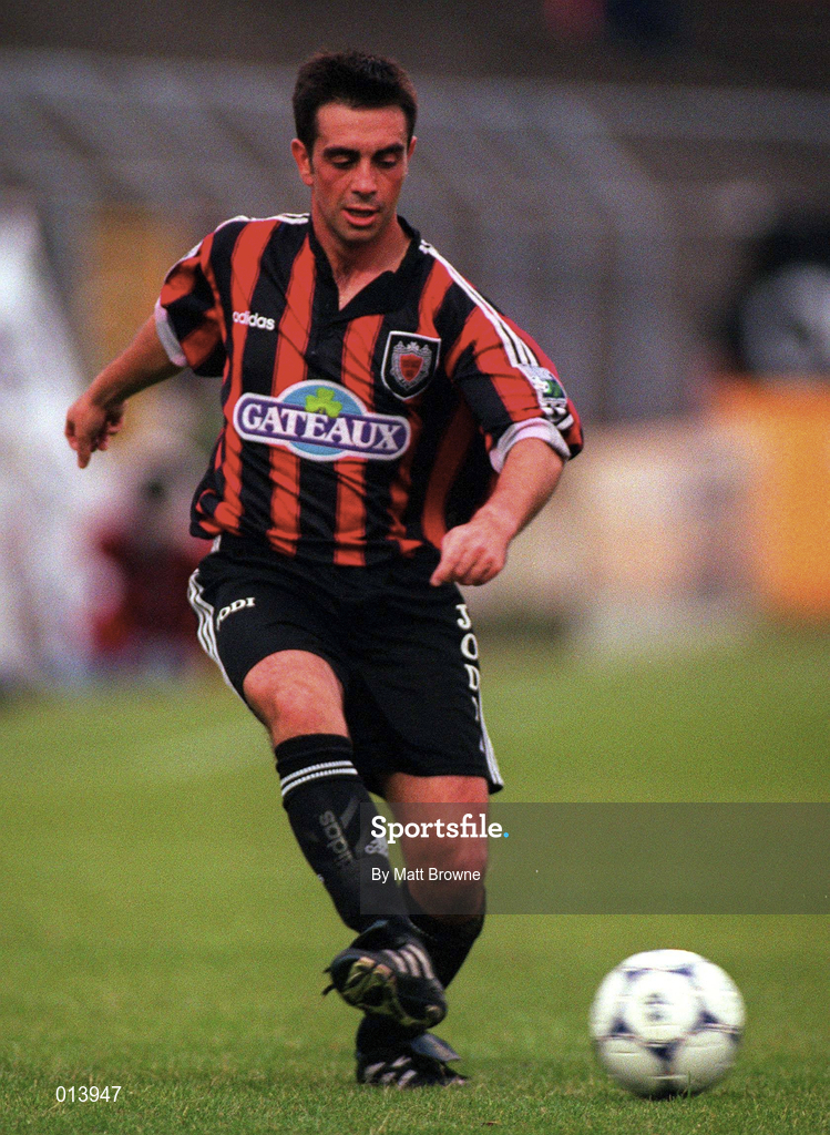 27 July 1998; Tommy Byrne of Bohemians during the pre-season friendly match between Bohemians and Newcastle United at Dalymount Park in Dublin. Photo by Matt Browne/Sportsfile