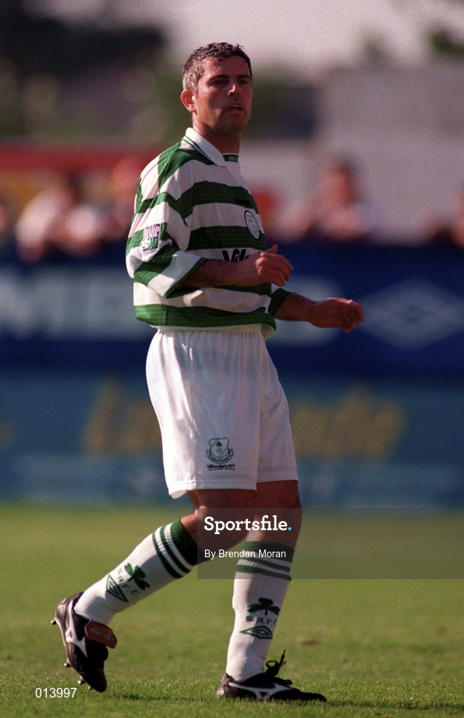 20 September 1998; Tony Cousins of Shamrock Rovers during the Harp Lager National League Premier Division match between Shamrock Rovers and Derry City at Tolka Park in Dublin. Photo by Brendan Moran/Sportsfile