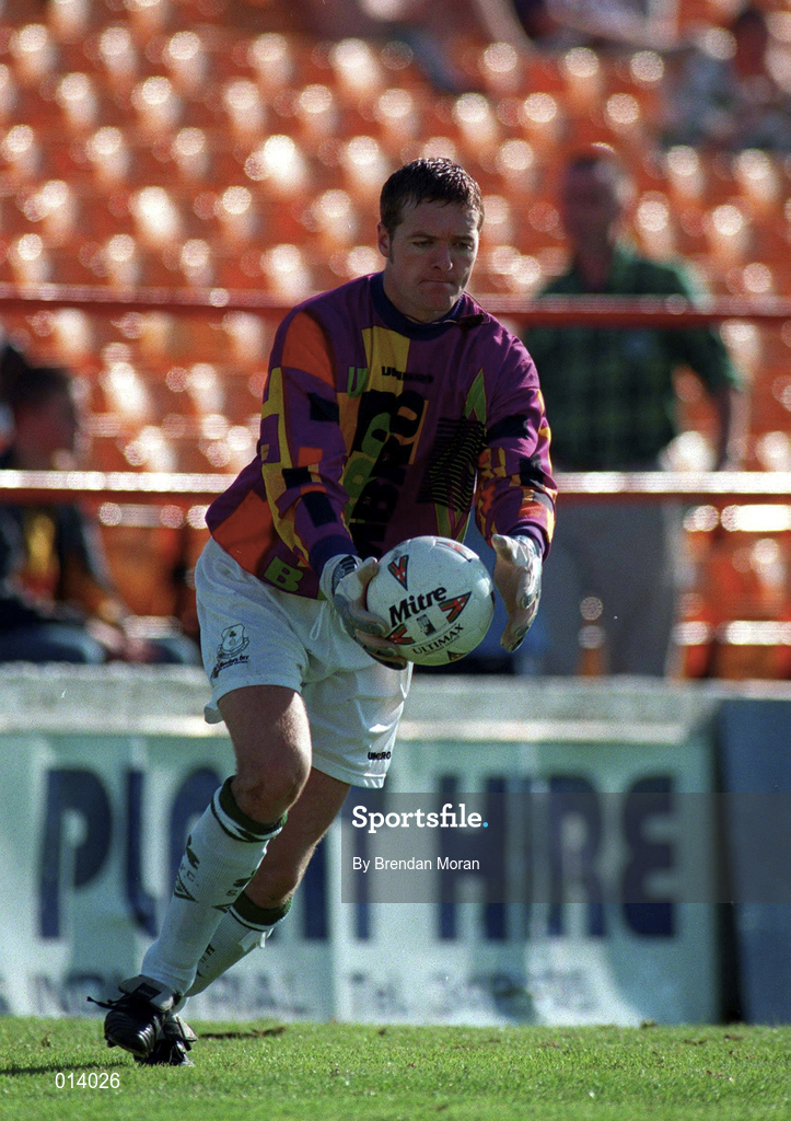 20 September 1998; Tony O'Dowd of Shamrock Rovers during the Harp Lager National League Premier Division match between Shamrock Rovers and Derry City at Tolka Park in Dublin. Photo by Brendan Moran/Sportsfile