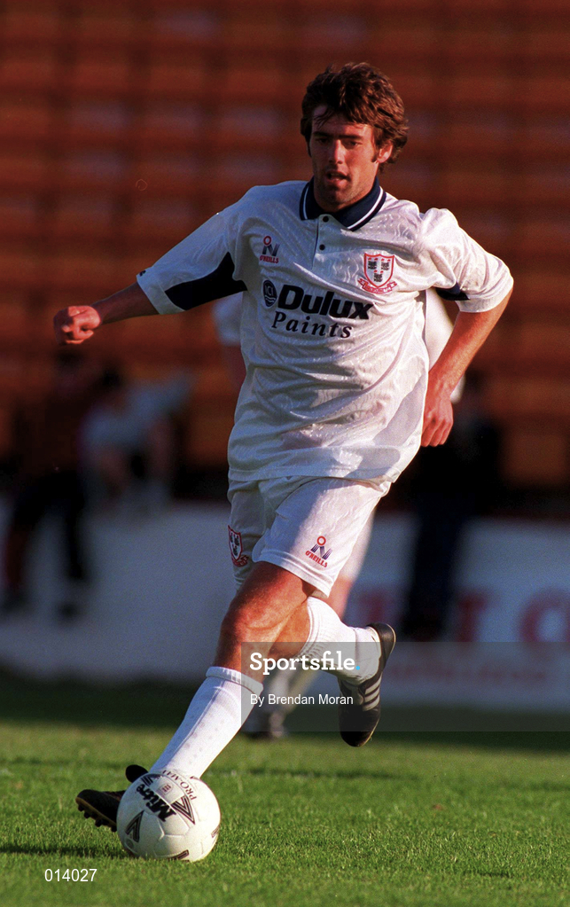 16 July 1996; Tony Sheridan of Shelbourne during the pre-season friendly match between Shelbourne and Aberdeen at Tolka Park in Dublin. Photo by Brendan Moran/Sportsfile