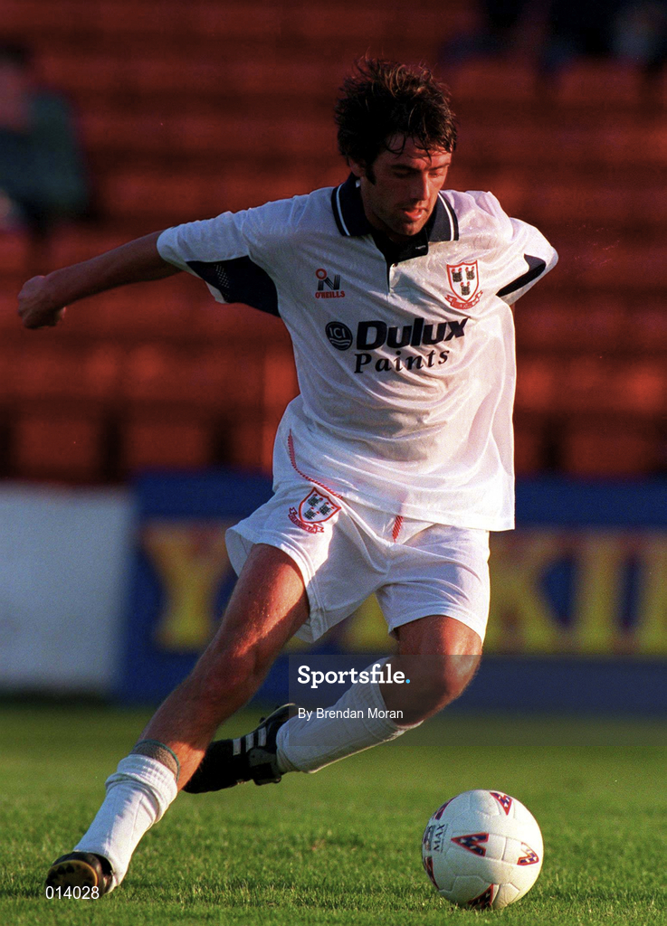 16 July 1996; Tony Sheridan of Shelbourne during the pre-season friendly match between Shelbourne and Aberdeen at Tolka Park in Dublin. Photo by Brendan Moran/Sportsfile