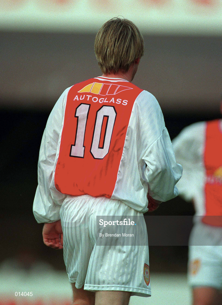 14 July 1998; Trevor Molloy of St Patrick's Athletic during the Club Friendly match between St Patrick's Athletic and Hearts at Richmond Park in Dublin. Photo by Brendan Moran/Sportsfile