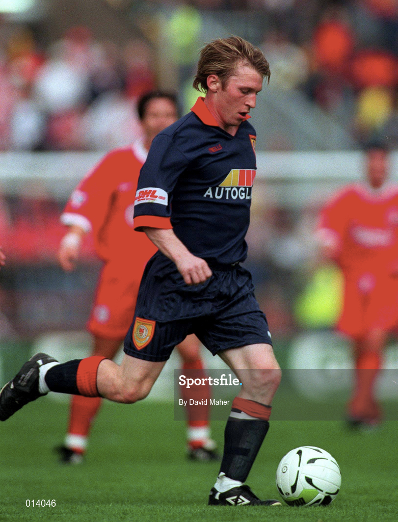 31 July 1998; Trevor Molloy of St Patrick's Athletic during the Carlsberg Trophy match between St Patrick's Athletic and Liverpool at Lansdowne Road in Dublin. Photo by David Maher/Sportsfile
