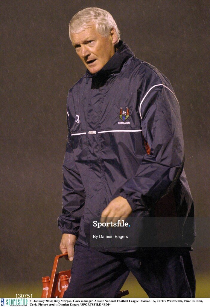 31 January 2004; Billy Morgan, Cork manager. Allianz National Football League Division 1A, Cork v Westmeath, Pairc Ui Rinn, Cork. Picture credit; Damien Eagers / SPORTSFILE *EDI*