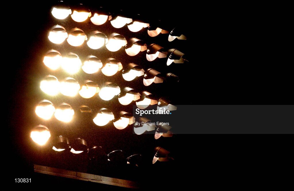 31 January 2004; The floodlights during the match. Allianz National Football League Division 1A, Cork v Westmeath, Pairc Ui Rinn, Cork. Picture credit; Damien Eagers / SPORTSFILE *EDI*