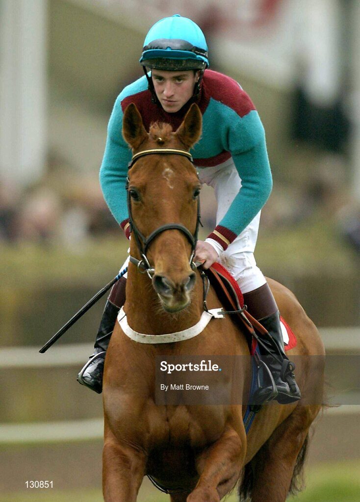 22 January 2004; I'vehadit, with Patrick Flood up, on their way to the start of the Goulding Thyestes Handicap Steeplechase, Gowran Park, Co. Kilkenny. Picture credit; Matt Browne / SPORTSFILE *EDI*