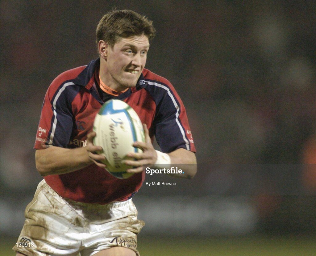31 January 2004; Ronan O'Gara, Munster. Heineken European Cup 2003-2004, Pool 5, Round 6, Munster v Bourgoin, Thomond Park, Limerick. Picture credit; Matt Browne / SPORTSFILE *EDI*