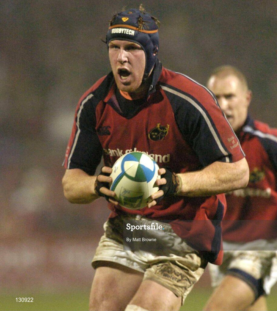 31 January 2004; Paul O'Connell, Munster. Heineken European Cup 2003-2004, Pool 5, Round 6, Munster v Bourgoin, Thomond Park, Limerick. Picture credit; Matt Browne / SPORTSFILE *EDI*