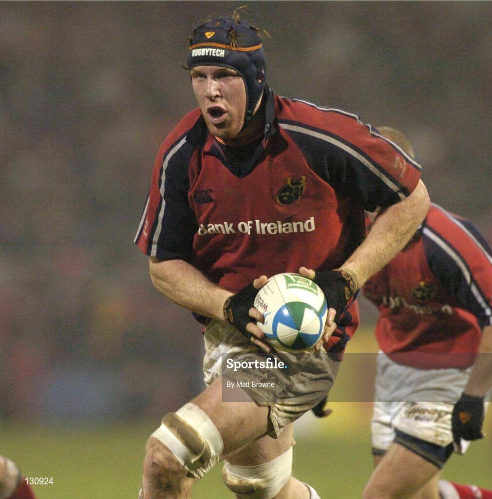 31 January 2004; Paul O'Connell, Munster. Heineken European Cup 2003-2004, Pool 5, Round 6, Munster v Bourgoin, Thomond Park, Limerick. Picture credit; Matt Browne / SPORTSFILE *EDI*