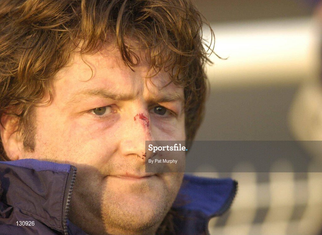 31 January 2004; Shane Byrne, Leinster Lions. Heineken European Cup 2003-2004, Pool 3, Round 6, Biarritz Olympique v Leinster Lions, Parc des Sports Aguilera, Biarritz, France. Picture credit; Pat Murphy / SPORTSFILE *EDI*