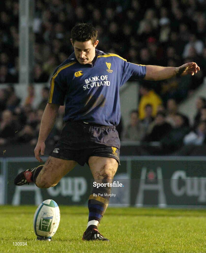 31 January 2004; Brian O'Meara, Leinster Lions. Heineken European Cup 2003-2004, Pool 3, Round 6, Biarritz Olympique v Leinster Lions, Parc des Sports Aguilera, Biarritz, France. Picture credit; Pat Murphy / SPORTSFILE *EDI*