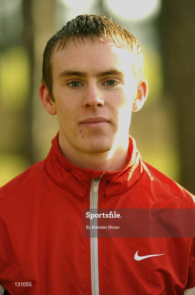 27 January 2004; Irish athlete Mark Christie. Picture credit; Brendan Moran / SPORTSFILE