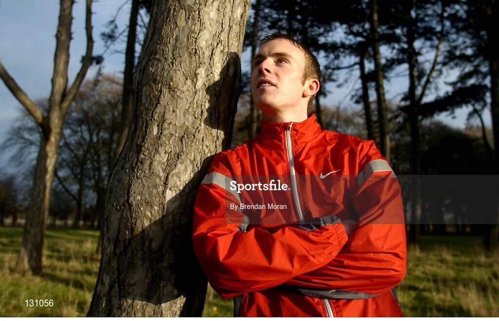 27 January 2004; Irish athlete Mark Christie. Picture credit; Brendan Moran / SPORTSFILE