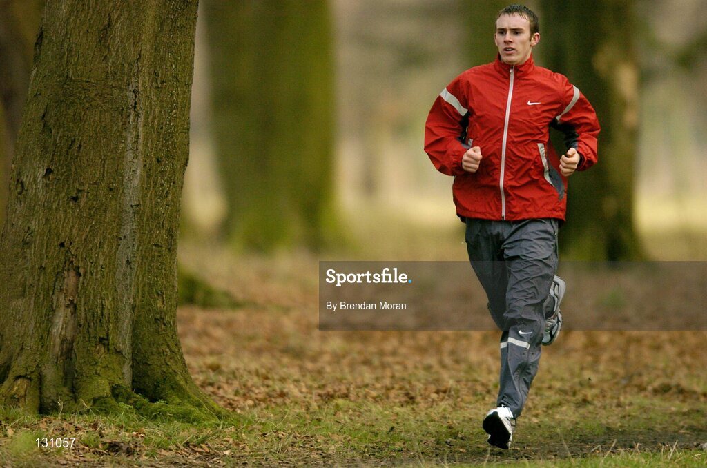 27 January 2004; Irish athlete Mark Christie. Picture credit; Brendan Moran / SPORTSFILE
