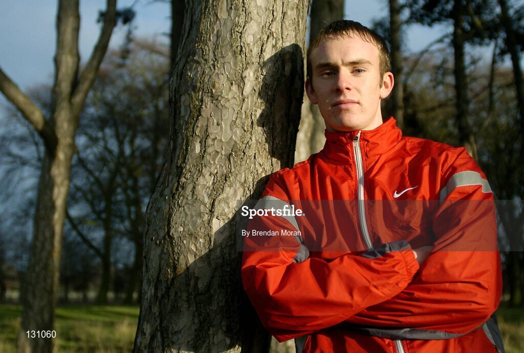 27 January 2004; Irish athlete Mark Christie. Picture credit; Brendan Moran / SPORTSFILE