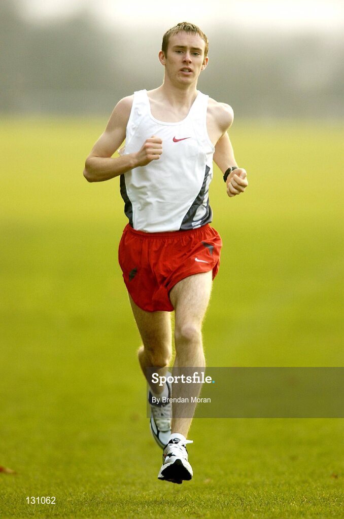 27 January 2004; Irish athlete Mark Christie. Picture credit; Brendan Moran / SPORTSFILE