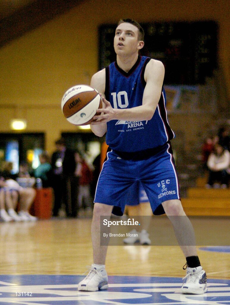 30 January 2004; David Murphy, Mardyke UCC Demons. National Basketball Cup 2004, Junior Men's Semi-Final, Mardyke UCC Demons v Westaro Castlebar, The ESB Arena, Tallaght, Dublin. Picture credit; Brendan Moran / SPORTSFILE *EDI*