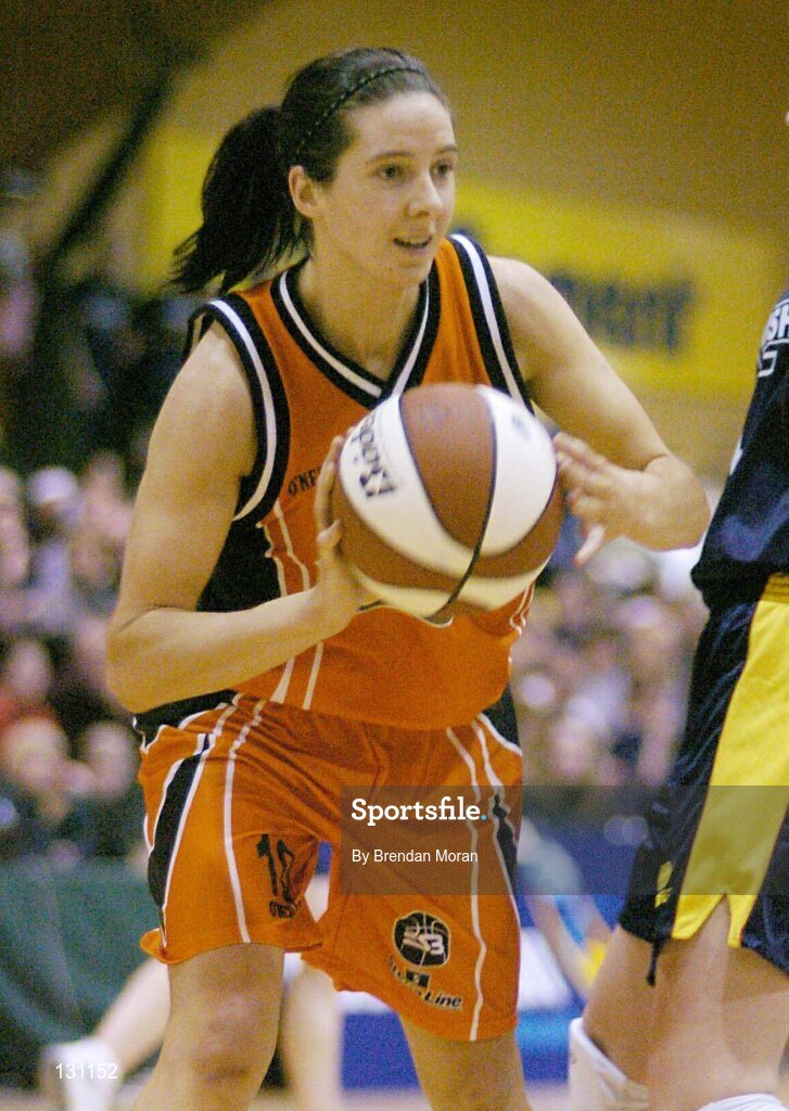 30 January 2004; Carmel Kissane, Dart Killester. ESB National Cup 2004, Senior Women's Semi-Final, University of Limerick v Dart Killester, The ESB Arena, Tallaght, Dublin. Picture credit; Brendan Moran / SPORTSFILE *EDI*