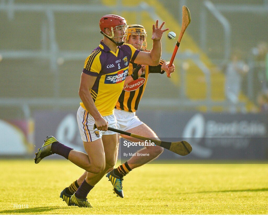 10 July 2013; Lee Chin, Wexford, in action against Ollie Walsh, Kilkenny. Bord Gáis Energy Leinster GAA Hurling Under 21 Championship Final, Kilkenny v Wexford, Wexford Park, Wexford. Picture credit: Matt Browne / SPORTSFILE