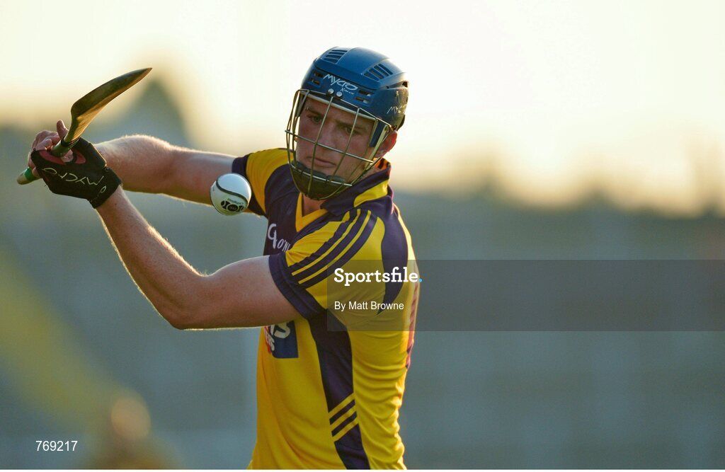 10 July 2013; Jack Guiney, Wexford, scores from a free. Bord Gáis Energy Leinster GAA Hurling Under 21 Championship Final, Kilkenny v Wexford, Wexford Park, Wexford. Picture credit: Matt Browne / SPORTSFILE