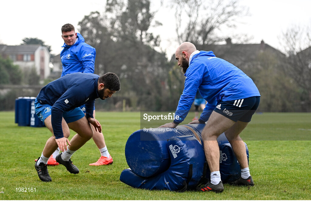 2 March 2021; Vakh Abdaladze during Leinster Rugby squad training at UCD in Dublin. Photo by Ramsey Cardy/Sportsfile