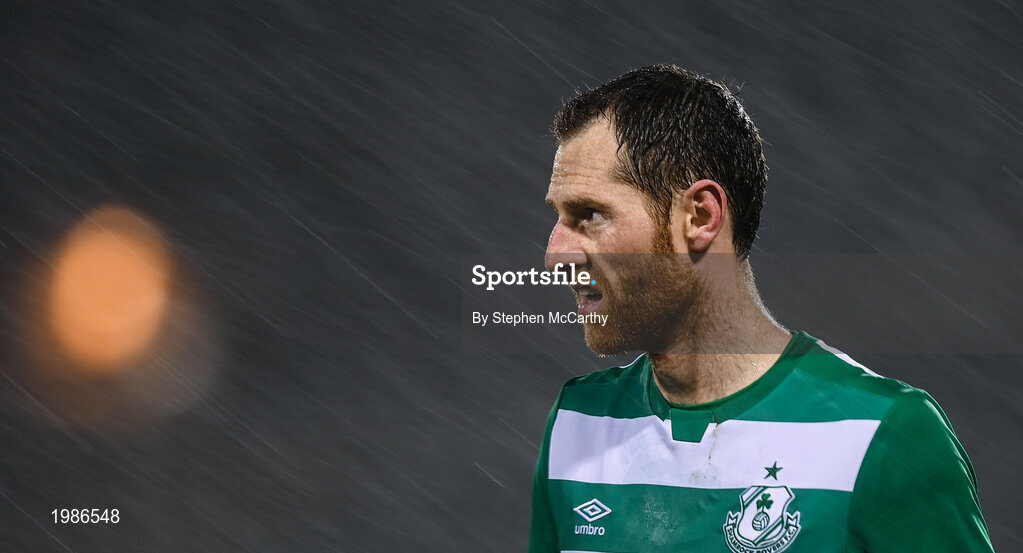 12 March 2021; Chris McCann of Shamrock Rovers during the FAI President's Cup Final match between Shamrock Rovers and Dundalk at Tallaght Stadium in Dublin. Photo by Stephen McCarthy/Sportsfile