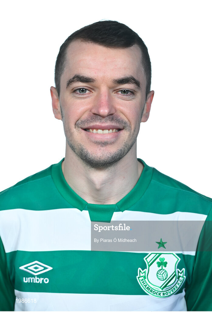 13 March 2021; Sean Kavanagh during a Shamrock Rovers FC portrait session ahead of the 2021 SSE Airtricity League Premier Division season at Tallaght Stadium in Dublin.  Photo by Piaras Ó Mídheach/Sportsfile