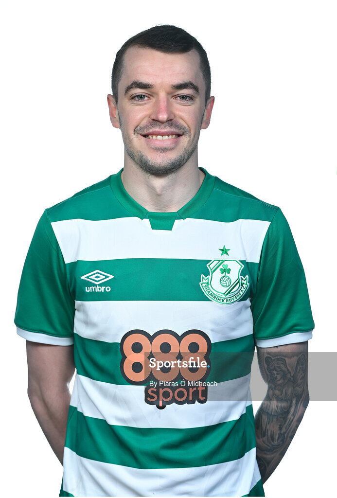 13 March 2021; Sean Kavanagh during a Shamrock Rovers FC portrait session ahead of the 2021 SSE Airtricity League Premier Division season at Tallaght Stadium in Dublin.  Photo by Piaras Ó Mídheach/Sportsfile