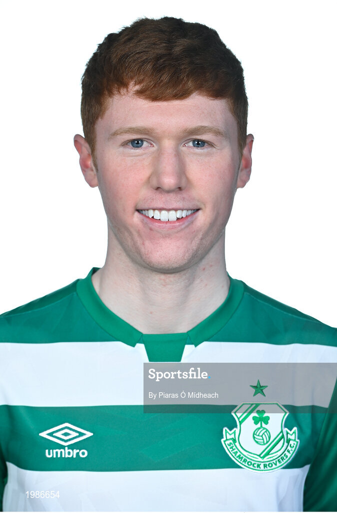 13 March 2021; Darragh Nugent during a Shamrock Rovers FC portrait session ahead of the 2021 SSE Airtricity League Premier Division season at Tallaght Stadium in Dublin.  Photo by Piaras Ó Mídheach/Sportsfile