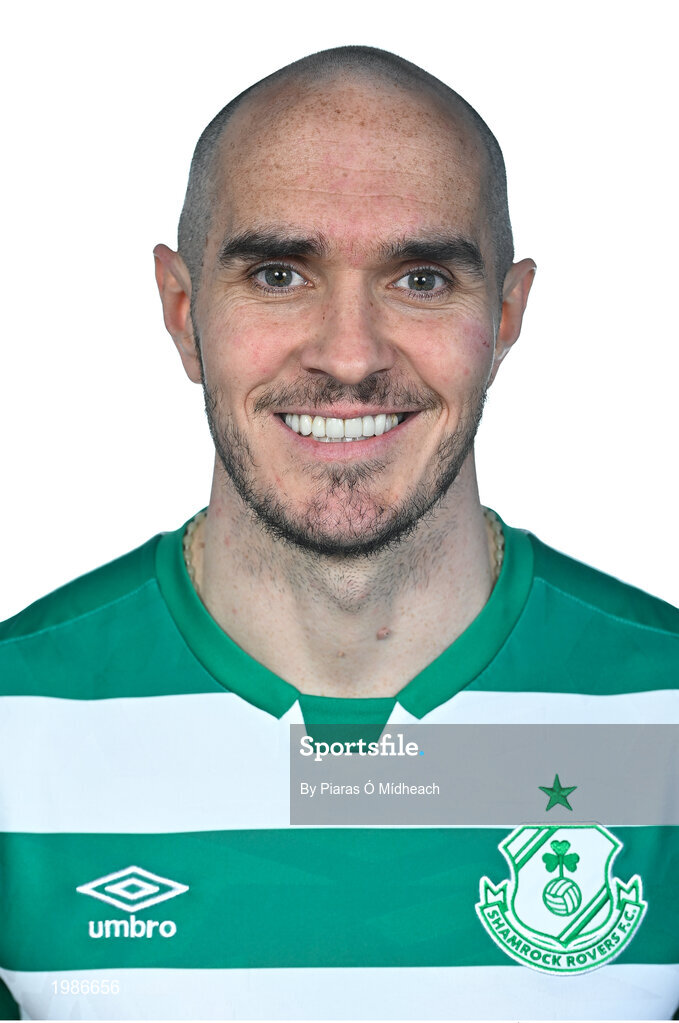 13 March 2021; Joey O'Brien during a Shamrock Rovers FC portrait session ahead of the 2021 SSE Airtricity League Premier Division season at Tallaght Stadium in Dublin.  Photo by Piaras Ó Mídheach/Sportsfile
