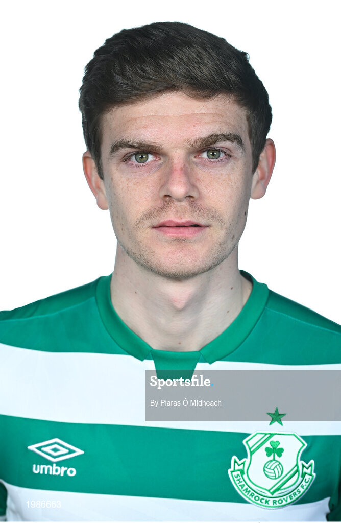 13 March 2021; Sean Gannon during a Shamrock Rovers FC portrait session ahead of the 2021 SSE Airtricity League Premier Division season at Tallaght Stadium in Dublin.  Photo by Piaras Ó Mídheach/Sportsfile