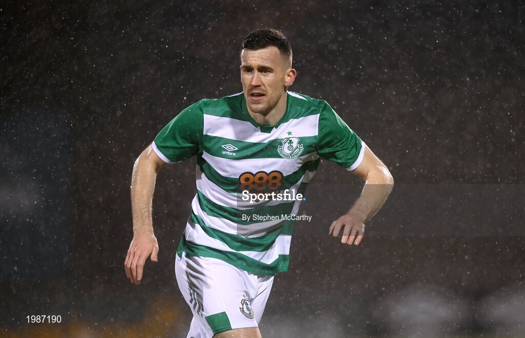 12 March 2021; Aaron Greene of Shamrock Rovers during the FAI President's Cup Final match between Shamrock Rovers and Dundalk at Tallaght Stadium in Dublin. Photo by Stephen McCarthy/Sportsfile
